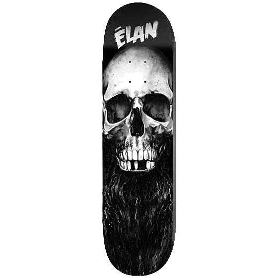 Skateboard Deck with Smooth Ride-ELAN BEARDED SKULL SKATEBOARD DECK