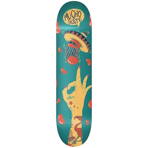 Custom Skateboard Deck with Signature-ELAN FLICK THE BEAN SKATEBOARD DECK