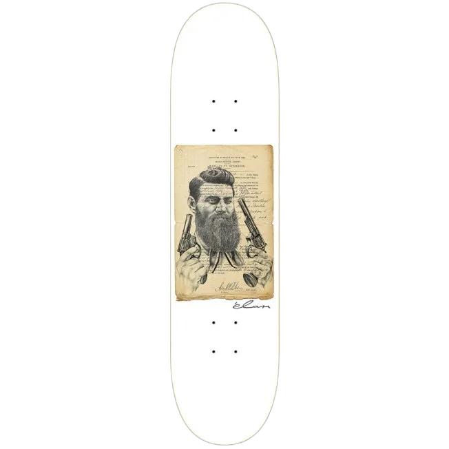 Skateboard Deck with Colorful Stain-ELAN NED KELLY SKATEBOARD DECK