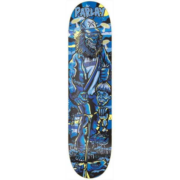 Skateboard Deck with Painted Designs-Parlay Warewolf Deck