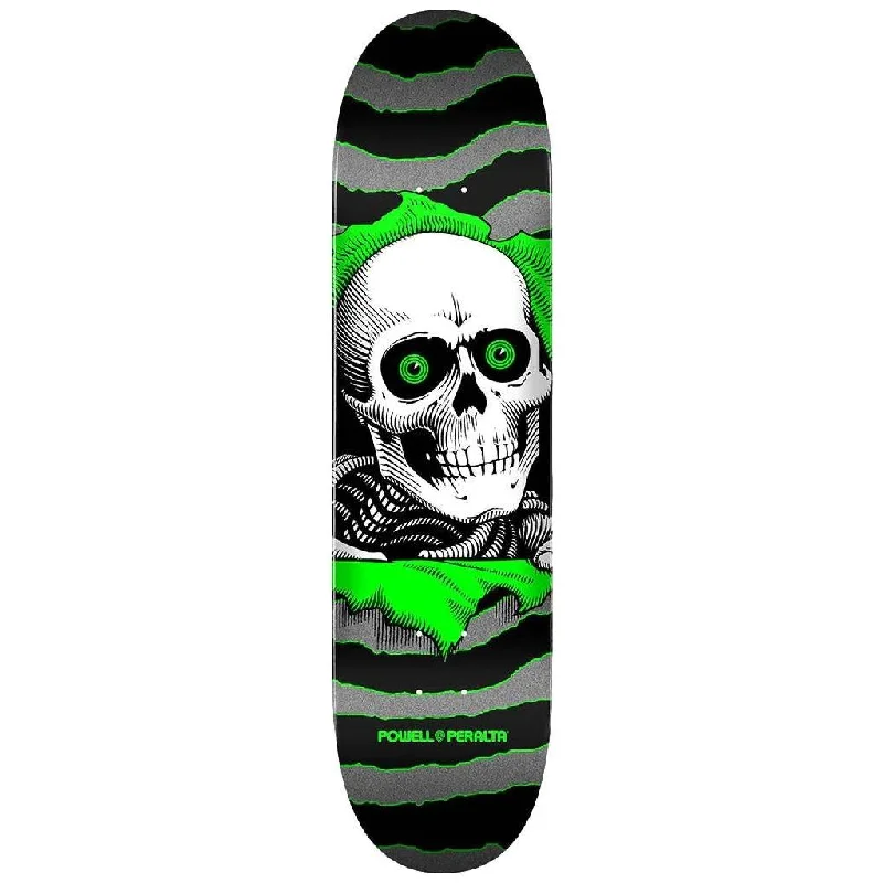 Personalized Skateboard Deck-Powell Peralta Ripper Silver / Green 8.0" Deck