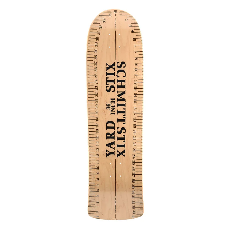 Skateboard Deck for Pro Riders-Schmitt Stix Yard Stick Old School Deck - 9.625" x  36"