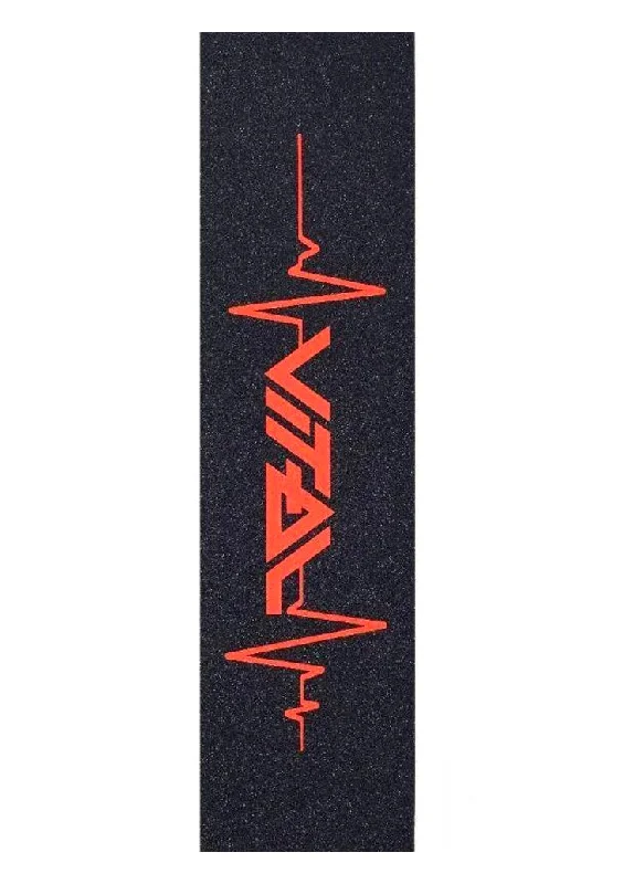 Skateboard Grip Tape with Perfect Adhesion-Vital Heartbeat Orange Griptape