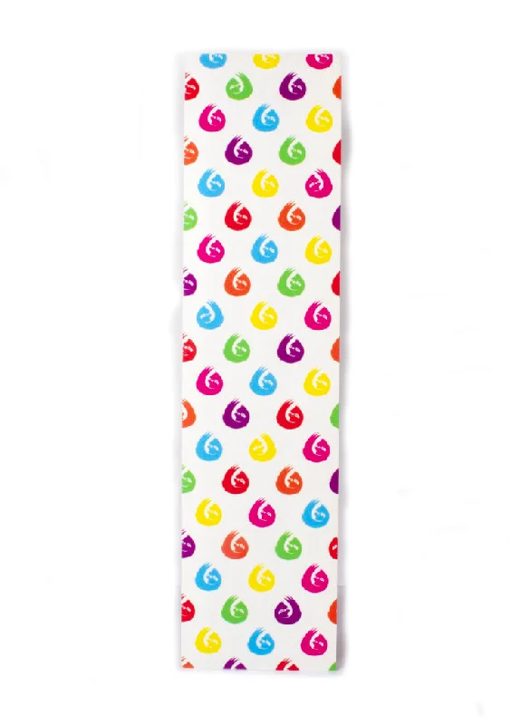 Skateboard Grip Tape for Custom Skaters-Hella Grip Sloth Dot Rainbow Griptape