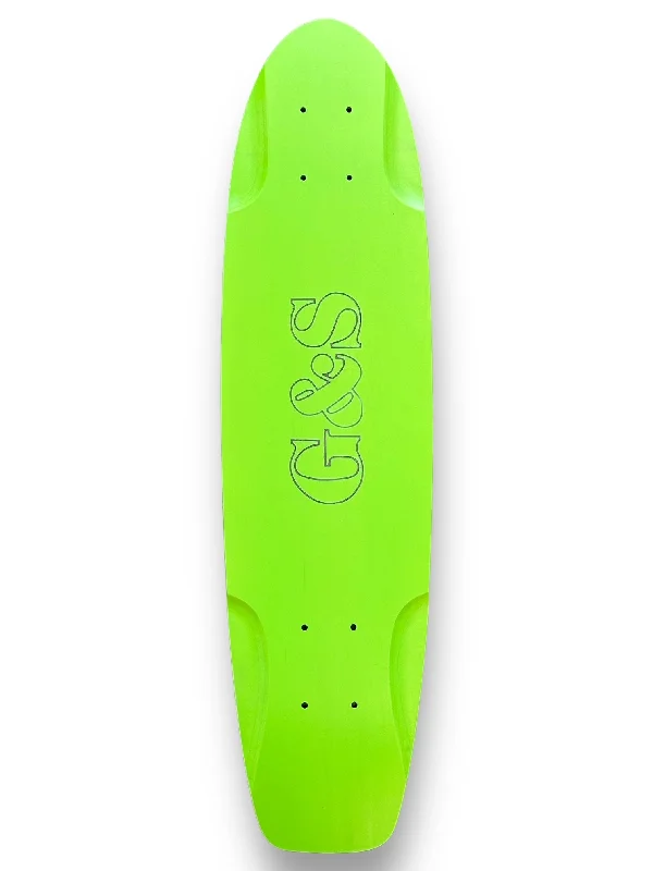 Skateboard Deck for Riders with Large Feet-29" G&S KT-4 Squaretail Flat Kick Skateboard Deck - Green