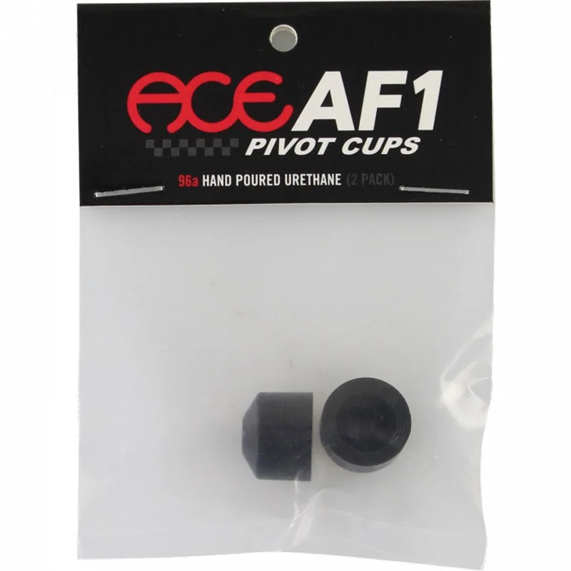 Skateboard Hardware with Improved Durability-ACE AF1 96a Pivot Cups Set Black 2pk