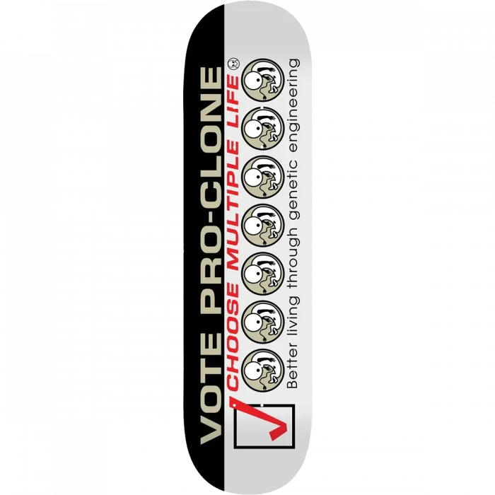 Skateboard Deck with Anti-shock Feature-Alien Workshop Vote Pro-Clone 8.0" Skateboard Deck