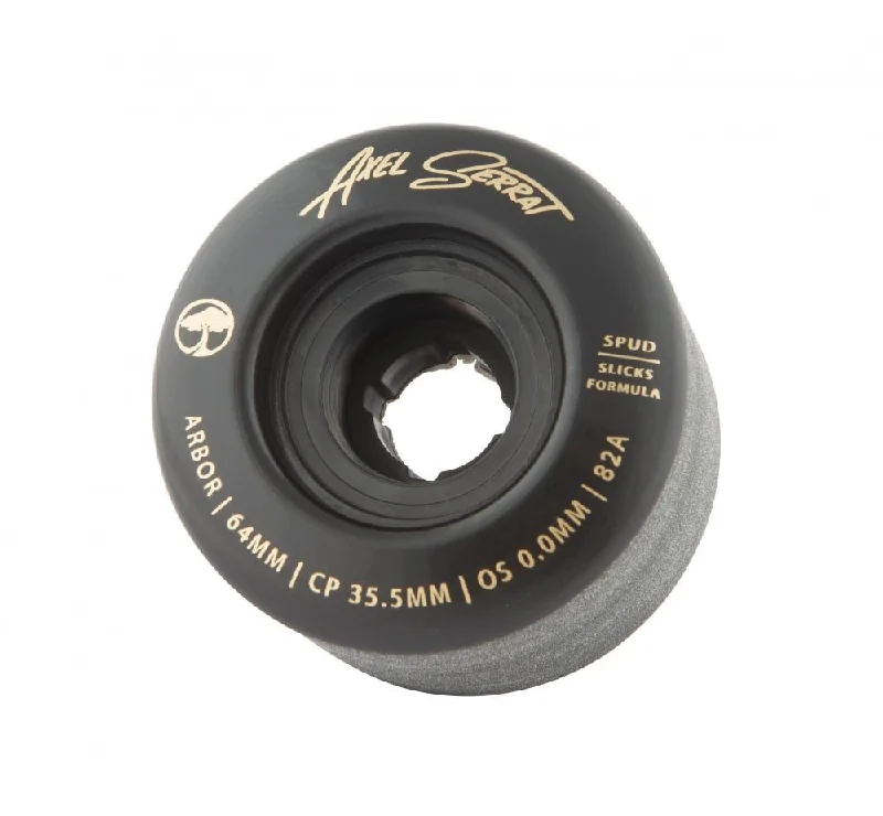 Skateboard Wheels for Low-Speed Cruising-Arbor Signature Skateboard Wheels Spud Axel Serrat 82a - Black