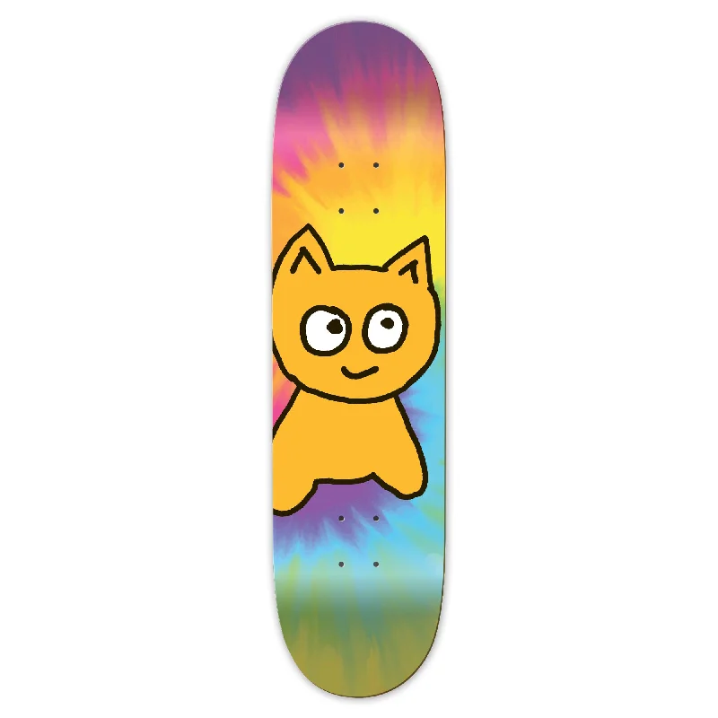 Skateboard Deck with Specialty Wood Plys-Big Cat [Tie Dye]