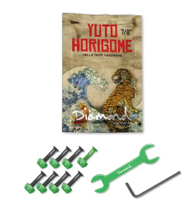 Skateboard Hardware for Smooth Trick Performance-Yuto Horigome Pro Hardware 7/8"