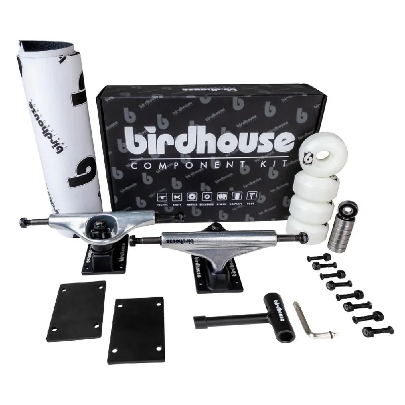 Skateboard Trucks with Durable and Secure Bushings-Birdhouse Component Kit Full Skateboard Undercarriage Kit - 5.25