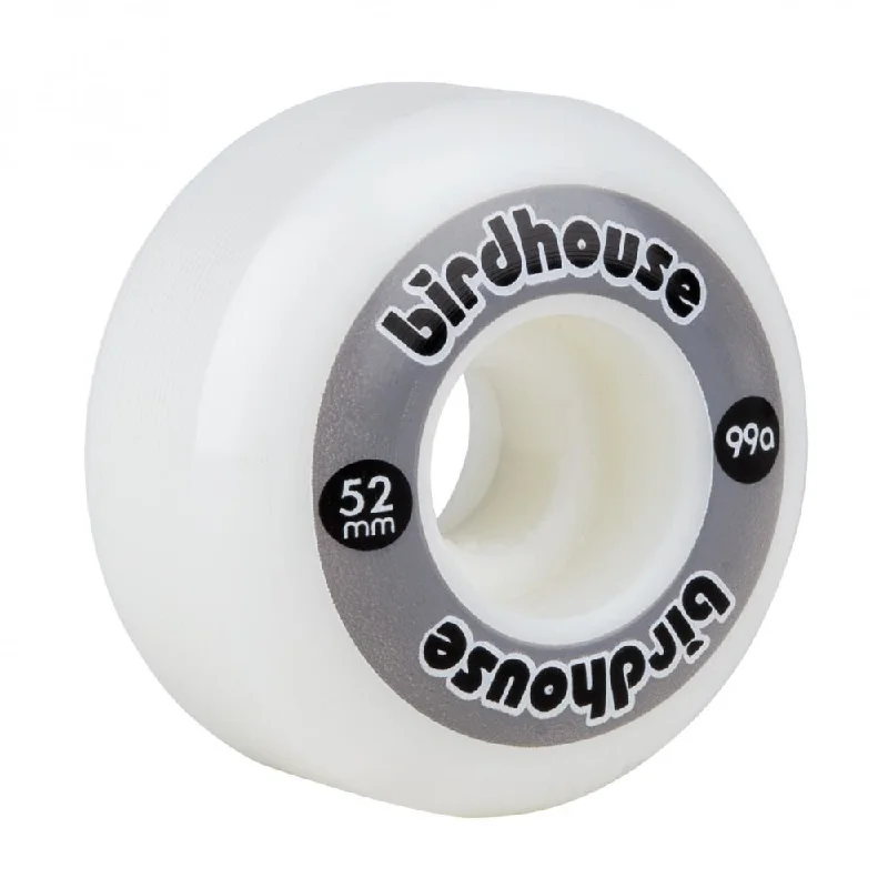 Skateboard Wheels for Street Obstacles-Birdhouse Skateboard Wheels Logo 99a (PK 4) - Grey