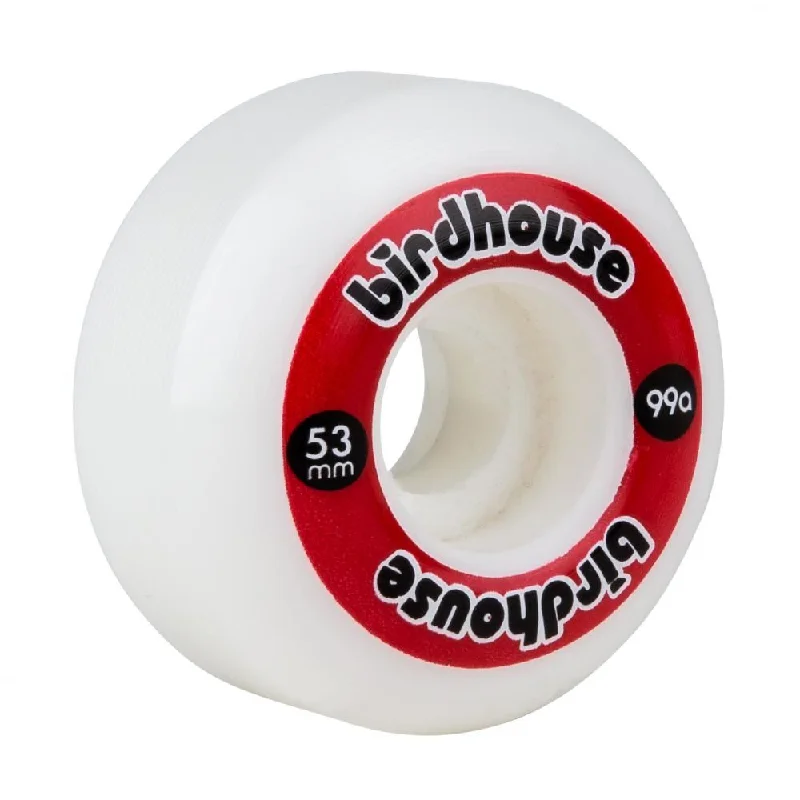 Skateboard Wheels for Ledge and Rail Tricks-Birdhouse Skateboard Wheels Logo 99a (PK 4) - Red