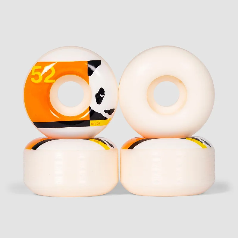 Professional Skateboard Wheels-Enjoi Box Panda Skateboard Wheels Orange 52mm