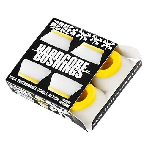 Skateboard Hardware with Anti-Rust Features-Bones Bushings Medium 91A - White