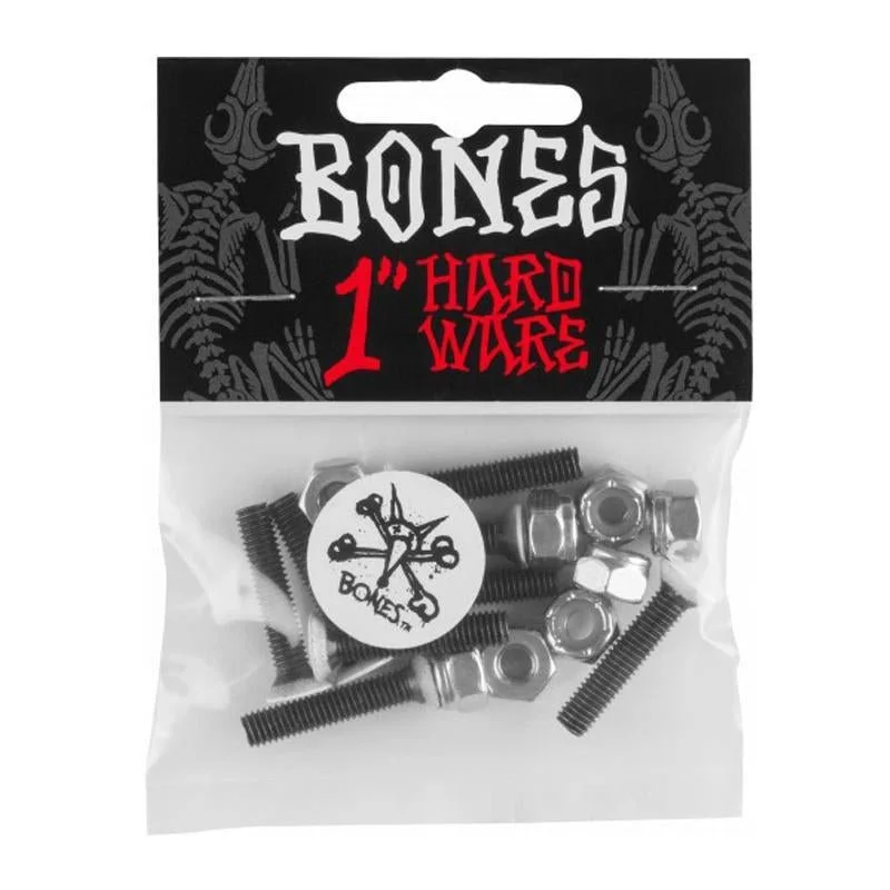 Skateboard Hardware with Multiple Mounting Options-Bones 1" Skateboard Hardware