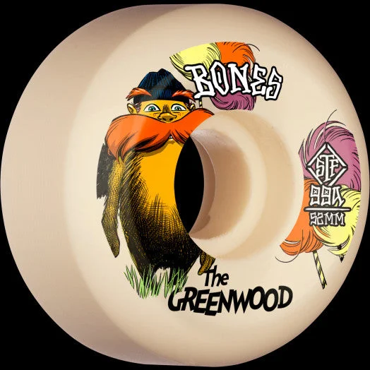 Skateboard Wheels for Street Skating-Bones STF The Greenwood Pro Skateboard 4pk Wheels - Multiple Sizes