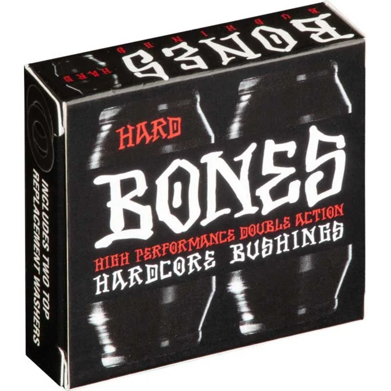 Skateboard Hardware with Extreme Durability-Bones (HARD) Black Bushing Skateboard Truck Bushings Set of 2