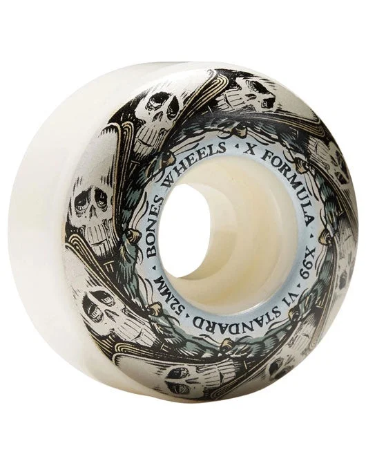 Skateboard Wheels for Professional Tricks-Bones X-Formula V1 Wheels Butterfly Effect | 53mm/99a