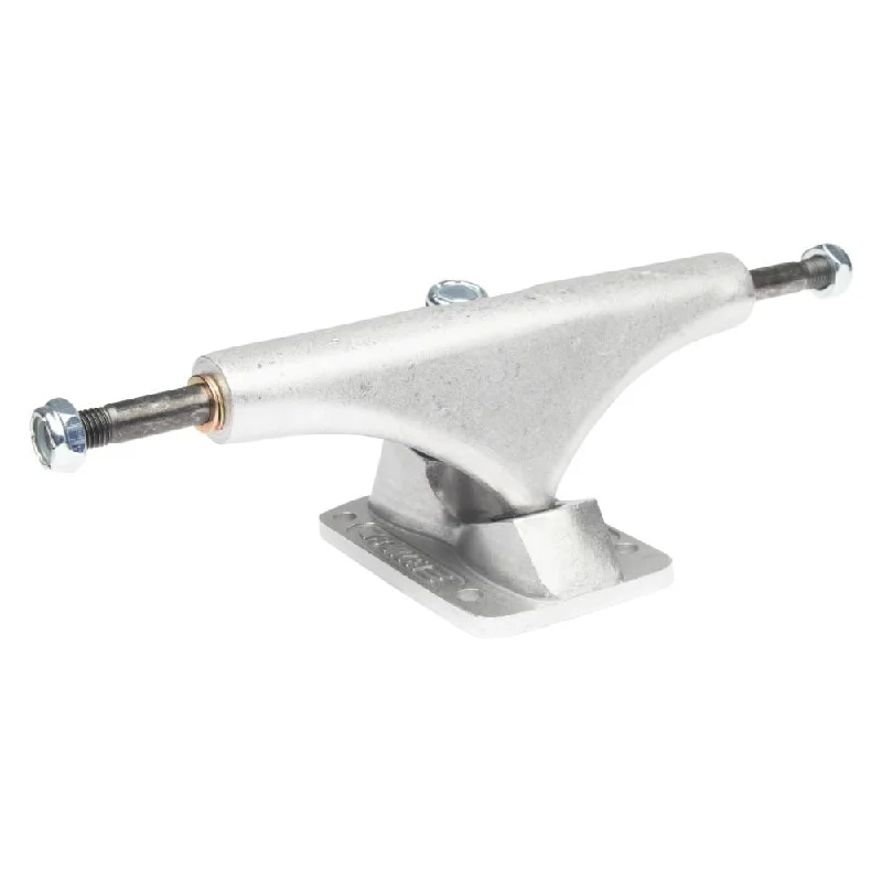 Skateboard Trucks for Park and Bowl Skating-Bullet 140 Silver Raw Skateboard Trucks - 5.25"