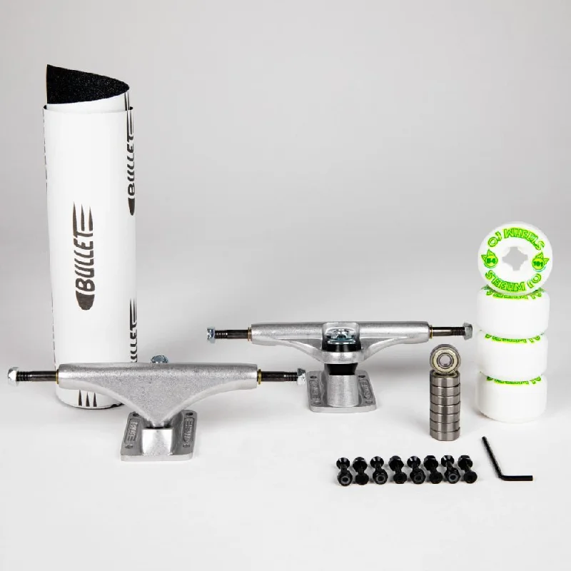 Skateboard Trucks for Professional-Level Performance-Bullet / OJ Full Truck Kit Silver Undercarriage Kit - 150