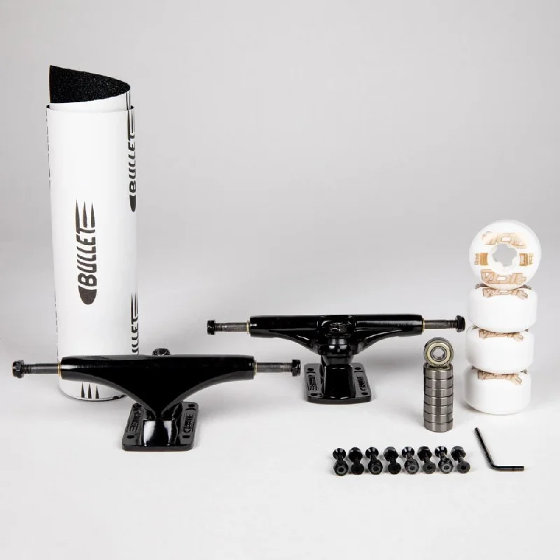 High-Performance Skateboard Trucks for Ramp Riding-Bullet / Ricta Full Truck Kit Black Undercarriage Kit - 140