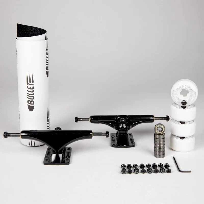 Skateboard Trucks for Smooth Carving and Turning-Bullet / Ricta Full Truck Kit Black Undercarriage Kit - 150