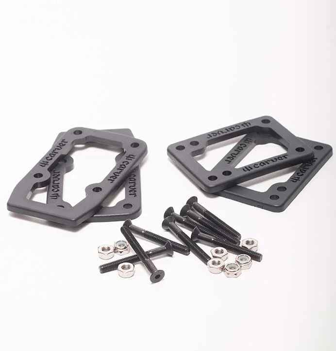 Lightweight Skateboard Hardware for Easy Control-Carver CX Double Lift Kit Risers