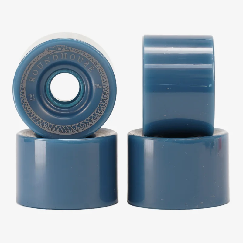 Skateboard Wheels with Dual-Color Design-Carver Roundhouse 70 x 48mm Mag - Shell Indigo Wheel Set