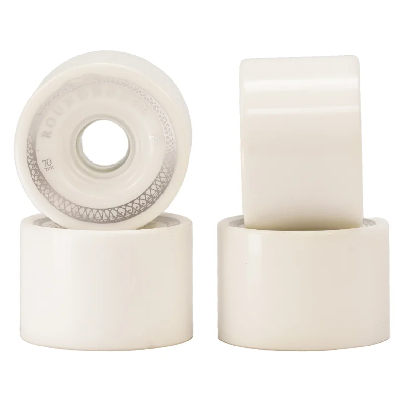 Skateboard Wheels for Smooth Carving and Sliding-Carver Roundhouse 70 x 48mm Mag - Shell White Wheel Set