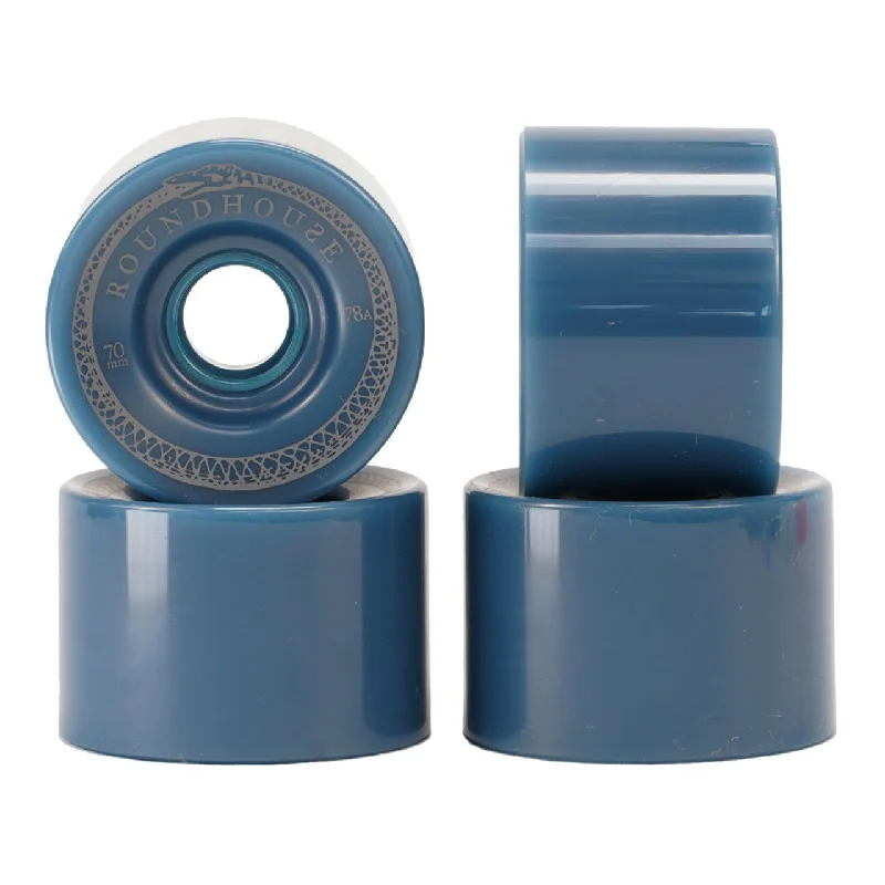 Skateboard Wheels with Strong Traction-Carver Surf Skate Skateboard Roundhouse Wheels - 70mm 78a Mag - Indigo