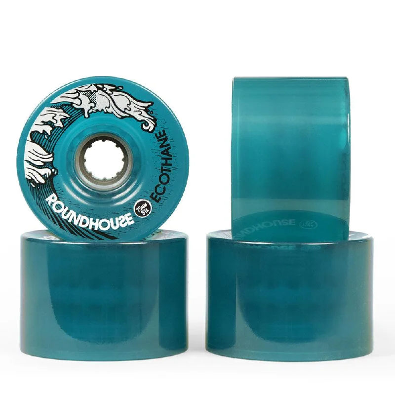 Skateboard Wheels with High Rebound-Carver Surfskate Cruiser Skateboard Wheels Roundhouse Ecothane Aqua Mags 81a