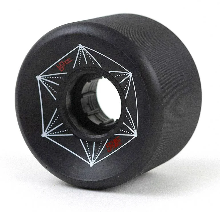 Skateboard Wheels for Slippery Surfaces-Carver Surfskate Cruiser Skateboard Wheels Roundhouse Park Black 95a 58mm