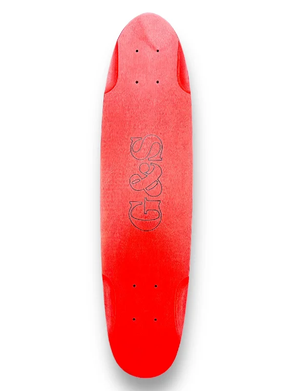 Skateboard Deck for Smooth Transition-29" G&S Warp 2 Round Tail Skateboard Deck - Red