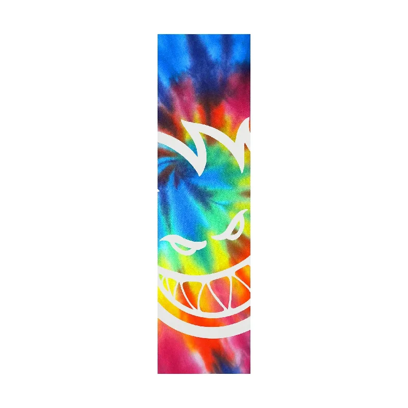 Skateboard Grip Tape for Smooth Performance-Spitfire Bighead Mob Single Sheet Griptape - TieDye Clear