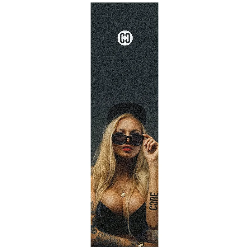 Skateboard Grip Tape with High-Traction Layer-CORE Skateboard Griptape 9x33" - Hot Girl