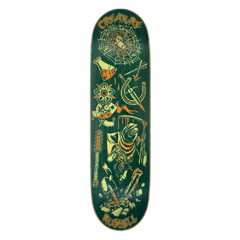 Skateboard Deck for Technical Street Skating-Creature VX Russell Fiend Flash Skateboard Deck - 8.6"