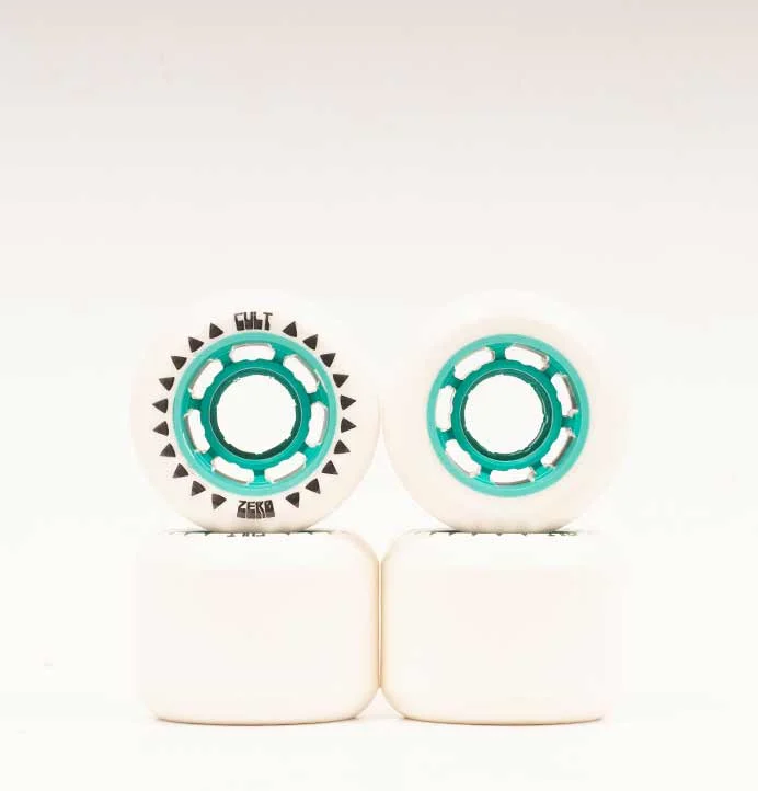 Skateboard Wheels with Bright Colors-Cult Zero 60mm Skateboard Wheels White 101a