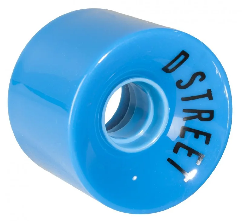 Skateboard Wheels for Long-Haul Riders-D Street Skateboard Wheels 59 Cent 78A (4 Pack) - Blue