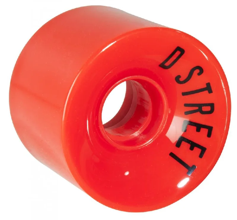 Skateboard Wheels for Skateboarders of All Levels-D Street Skateboard Wheels 59 Cent 78A (4 Pack) - Red