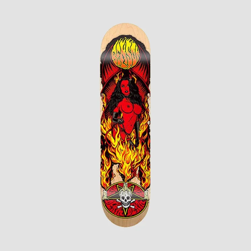 Skateboard Deck with Lightweight Feel-Death Benson Devil Red Woman II Skateboard Deck Natural - 8.5"