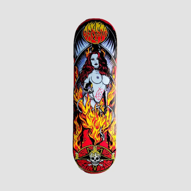 Skateboard Deck with Rounded Edges-Death Benson Devil Woman II Skateboard Deck Natural - 8.25"