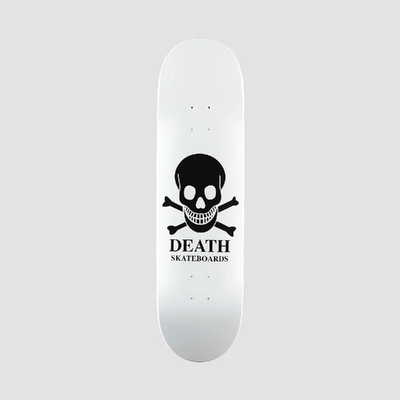 Skateboard Deck with Rounded Edges-Death OG Skull Skateboard Deck White - 8.375"