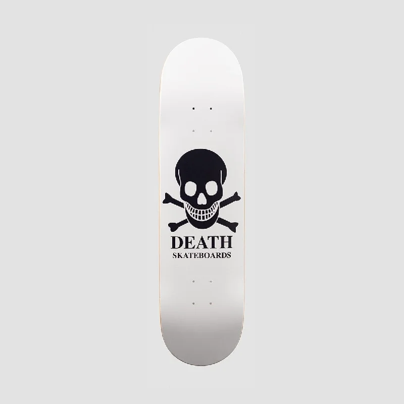 Skateboard Deck with Extra Stiffness-Death OG Skull Skateboard Deck White - 8"