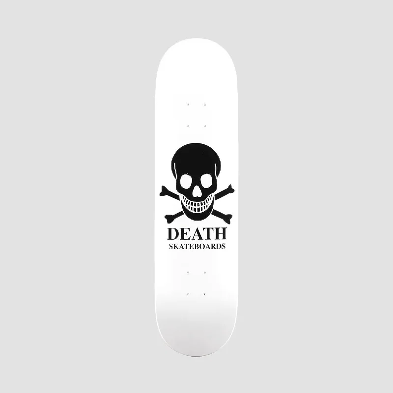 Skateboard Deck with Vintage Graphics-Death OG Skull Skateboard Deck White - 8.25"