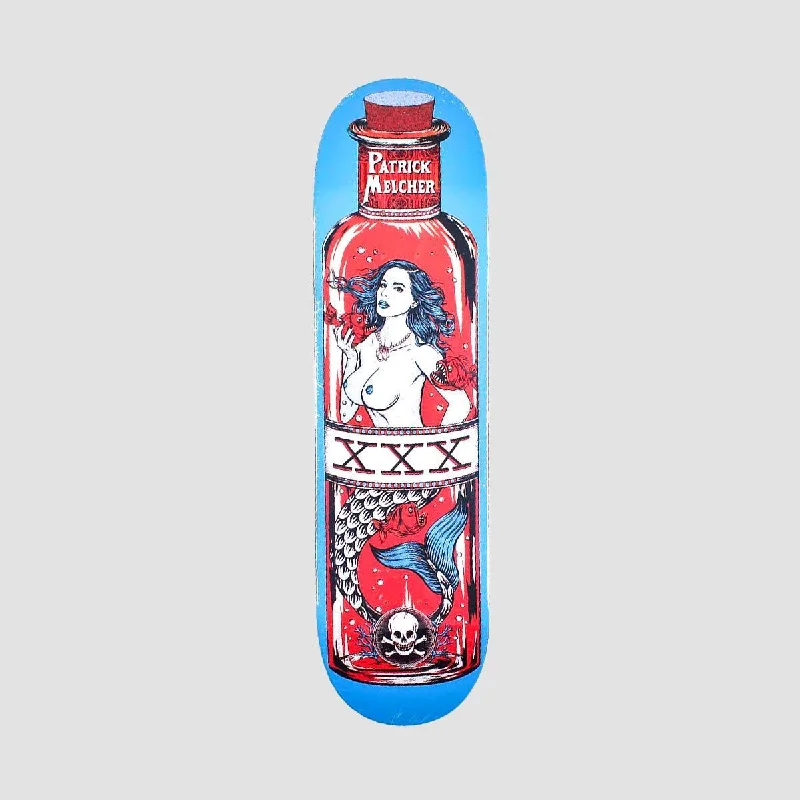 Skateboard Deck with Solid Construction-Death Patrick Melcher Mermaid Skateboard Deck Blue - 8.5"