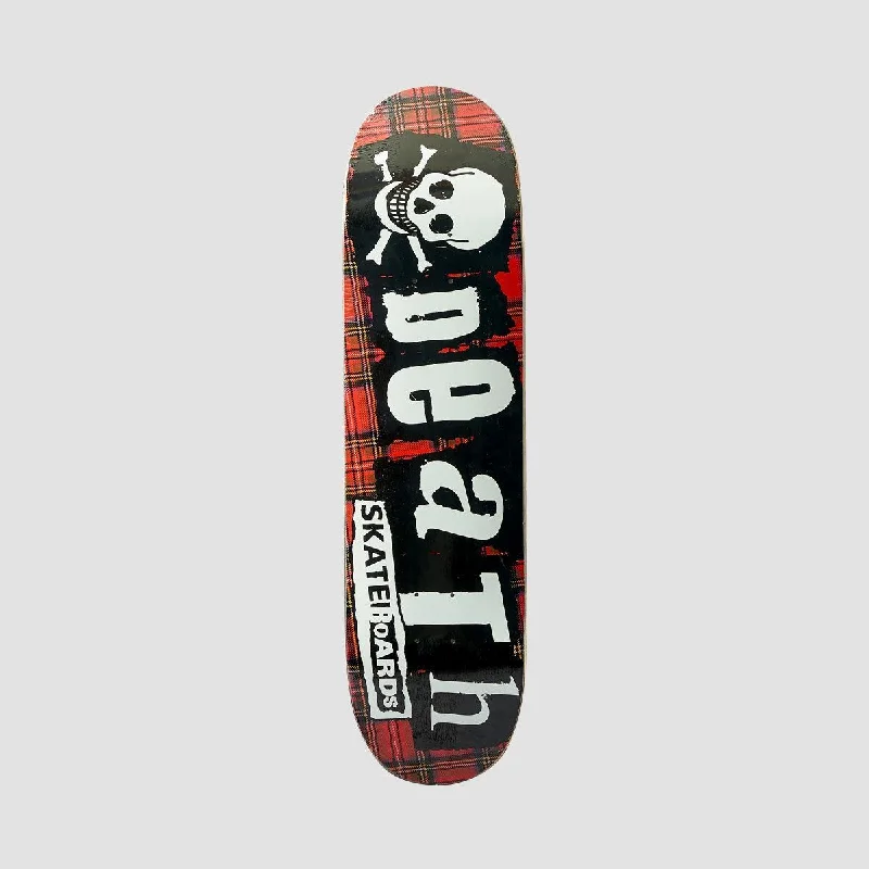 Skateboard Deck for Skateboarders-Death Tartan Punk Skateboard Deck - 8.5"