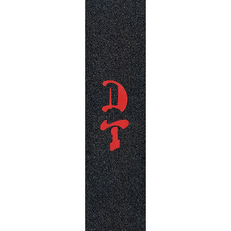 Skateboard Grip Tape for Harder Landings-Dogtown 10" x 34" 'DT' Die-Cut Prismatic Grip Tape Sheet