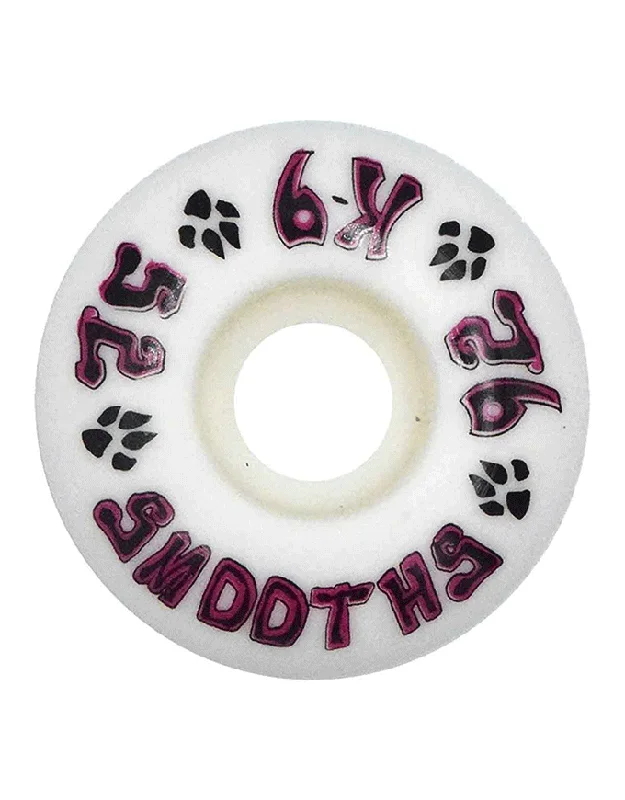 Skateboard Wheels for Custom Skateboards-Dogtown K-9 Wheel Smooths White | 52mm/92A