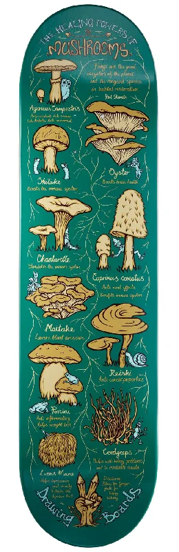 Skateboard Deck for Longer Sessions-Drawing Boards Shroom Skateboard Deck - 8.0"